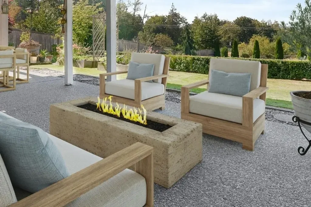 exposed aggregate concrete patio