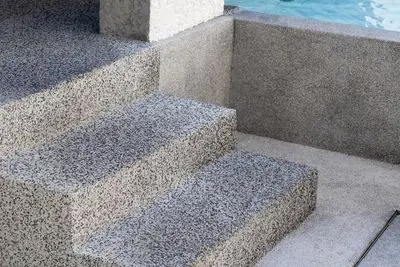 Exposed Aggregate stairs Logan