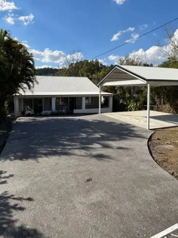 after driveway construction Logan