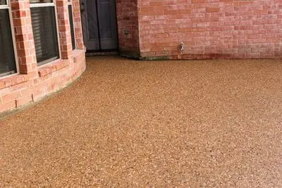 Exposed aggregate patio Logan