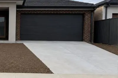 Plain concrete driveways Logan