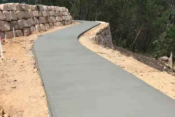 Plain concrete pathways Logan
